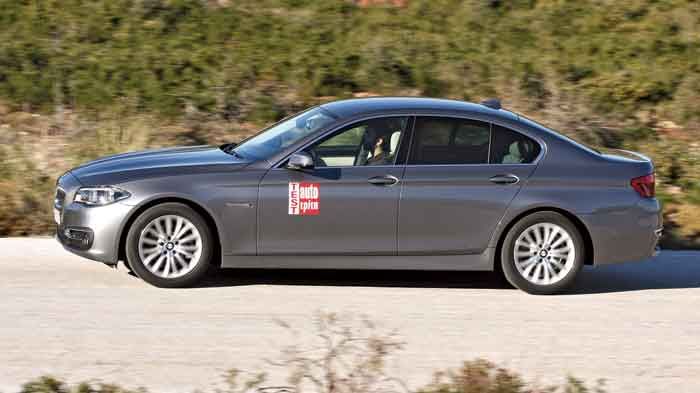 Εξαιρετική είναι η ποιότητα κύλισης και της BMW 520d η οποία εμφανίζει πιο σπορτίφ χαρακτηριστικά σε σχέση με την E250.	